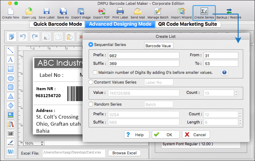 Corporate Barcode Software